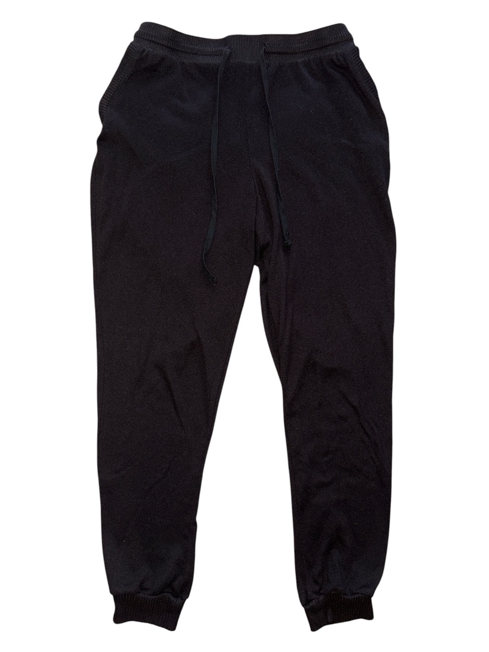 Women's Black Jogger Pants with Drawstring Waist